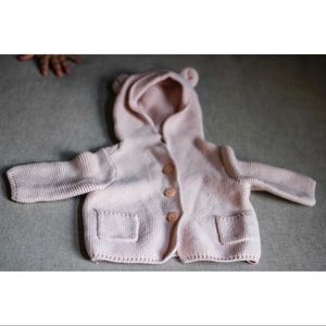 3 for $25 | Pink knit Baby GAP bear sweater